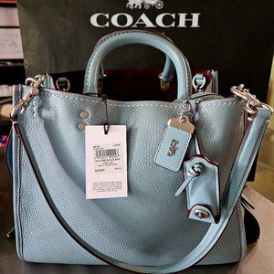 Coach 1941 Rogue 31 in Steel Blue with Nickel Silver Hardware